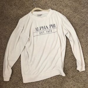 Alpha Phi Crewneck Fuzzy